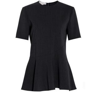 STELLA MCCARTNEY Mirella Peplum Hem Tunic Top Blouse 38 4 6 S Net-A-Porter $790